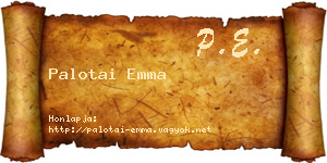 Palotai Emma névjegykártya
